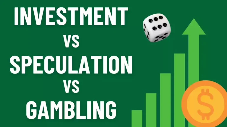 Investment vs Speculation vs Gambling